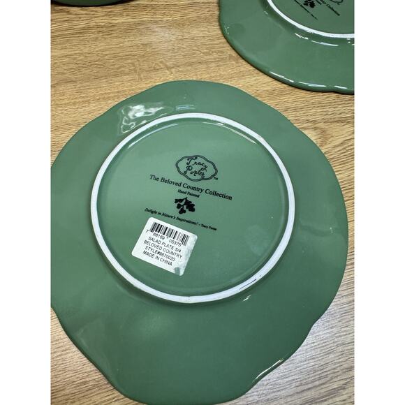 Tracy Porter Beloved Country Collection 8.5”Salad Plate Hand Painted ~4 Pc Set - Picture 7 of 7